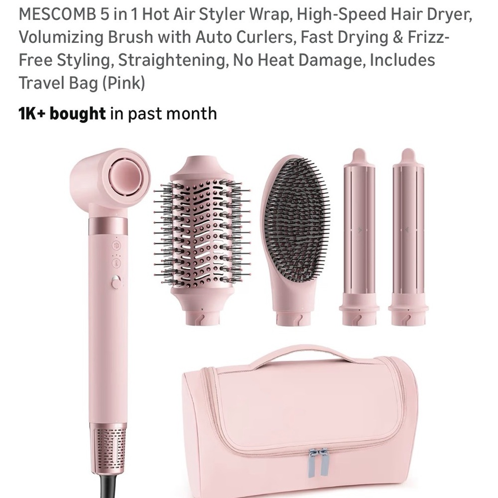 MESCOMB 5 in 1 Hot Air Styler Wrap